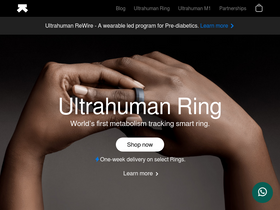 'ultrahuman.com' screenshot