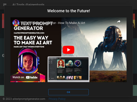 'aitextpromptgenerator.com' screenshot