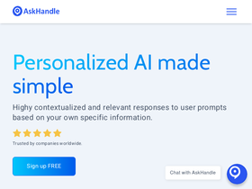 'askhandle.com' screenshot