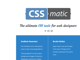 'cssmatic.com' screenshot