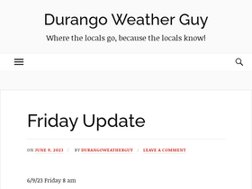'durangoweatherguy.com' screenshot