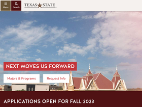 'txst.edu' screenshot