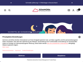 Somnora website screenshot