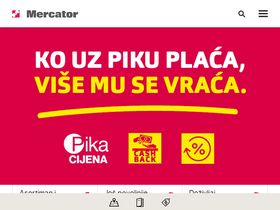 'mercator.ba' screenshot