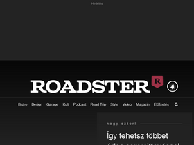 'roadster.hu' screenshot
