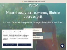 Psom homepage screenshot