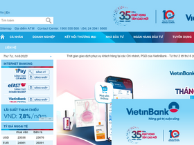 'vietinbank.vn' screenshot