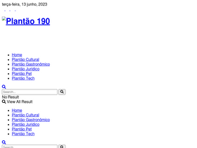'plantao190.com.br' screenshot