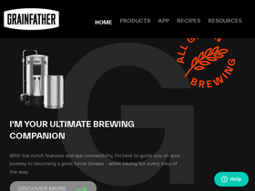 'grainfather.com' screenshot