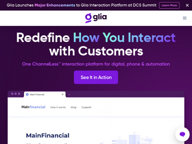 'glia.com' screenshot
