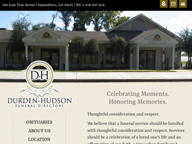 'durden-hudsonfuneraldirectors.com' screenshot