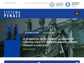 'sistemapenale.it' screenshot