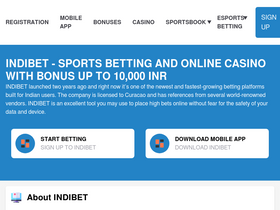 'indibet1.in' screenshot