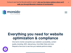 'monsido.com' screenshot
