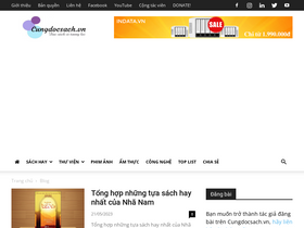 'cungdocsach.vn' screenshot