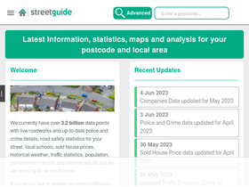 'streetguide.co.uk' screenshot