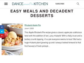 'dancearoundthekitchen.com' screenshot