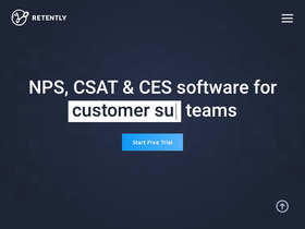 'retently.com' screenshot