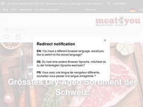 'meat4you.ch' screenshot