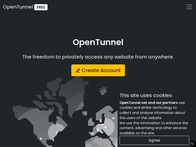 'opentunnel.net' screenshot