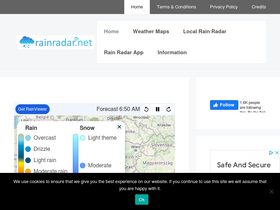 'rainradar.net' screenshot