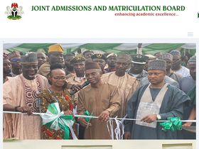 'jamb.gov.ng' screenshot