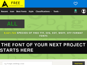 'onlinewebfonts.com' screenshot