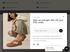 baershoes.in homepage screenshot
