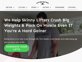 'liftbigeatbig.com' screenshot