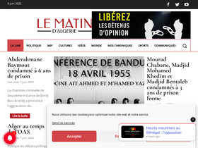 'lematindalgerie.com' screenshot