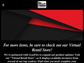 'newfrontierarmory.com' screenshot