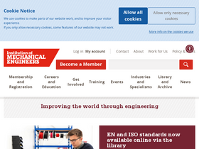 'imeche.org' screenshot