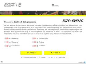 'ruff-cycles.com' screenshot