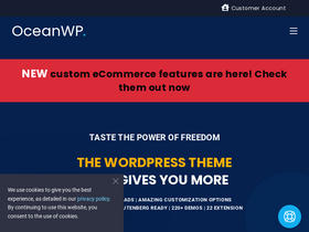 'oceanwp.org' screenshot