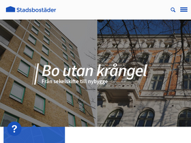 'stadsbostader.se' screenshot