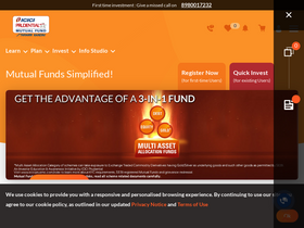 'icicipruamc.com' screenshot