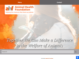 'animalhealthfoundation.org' screenshot