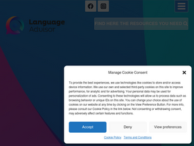 'languageadvisor.net' screenshot