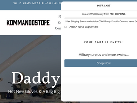 'kommandostore.com' screenshot