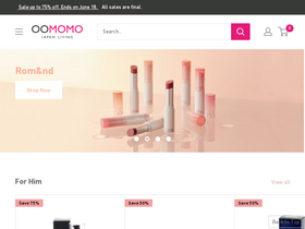 'oomomostore.com' screenshot