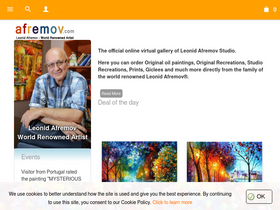 'afremov.com' screenshot