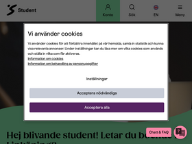 'studentbostader.se' screenshot