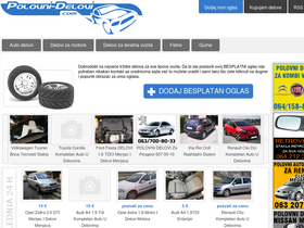 'polovni-delovi.com' screenshot