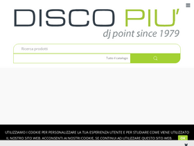 'discopiu.com' screenshot