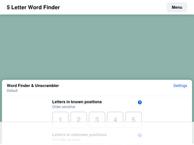 '5-letter-words.com' screenshot