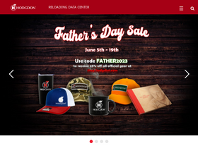 'hodgdon.com' screenshot