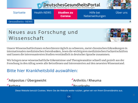 'deutschesgesundheitsportal.de' screenshot