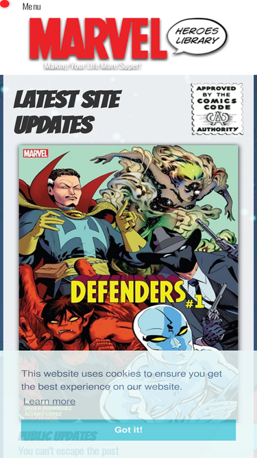 marvelheroeslibrary.com