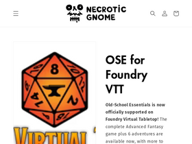 'necroticgnome.com' screenshot