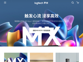 'logitech.com.cn' screenshot